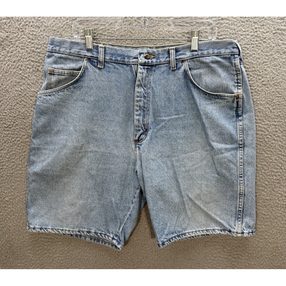 Vintage Wranglerβ Shorts Mens 38 Blue Denim Jorts Workwear Grunge Skater Y2K